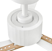 Hinkley 908260F-LDD Rafter 60" Indoor/Outdoor Smart Ceiling Fan with LED Light Kit - Matte White
