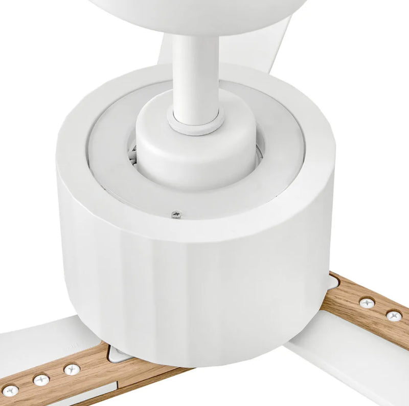 Hinkley 908260F-LDD Rafter 60" Indoor/Outdoor Smart Ceiling Fan with LED Light Kit - Matte White