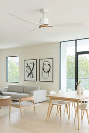 Hinkley 908260F-LDD Rafter 60" Indoor/Outdoor Smart Ceiling Fan with LED Light Kit - Matte White