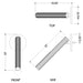Hudson Valley 9141 Simeon 1-lt 13" Tall LED Wall Sconce
