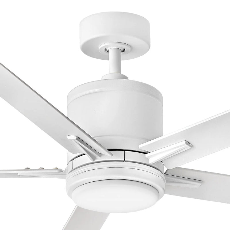 Hinkley 907052 Vail 52" Indoor/Outdoor Smart Ceiling Fan with LED Light Kit - Matte White