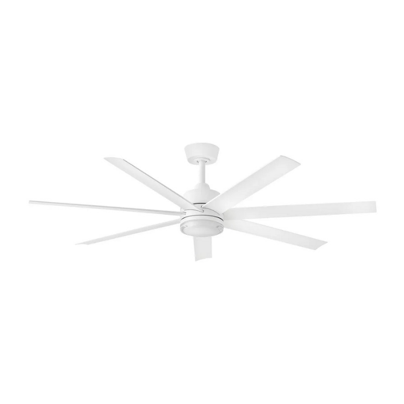 Hinkley 910656 Current 56" Smart Ceiling Fan with LED Light Kit - Matte White