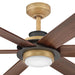 Hinkley 906964 Andros 64" Indoor/Outdoor Smart Ceiling Fan with LED Light Kit - Heritage Brass