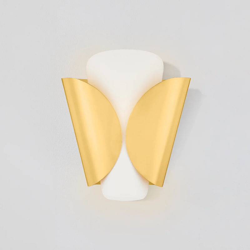 Hudson Valley 9201 Savoie 1-lt 12" Tall Wall Sconce - Aged Brass