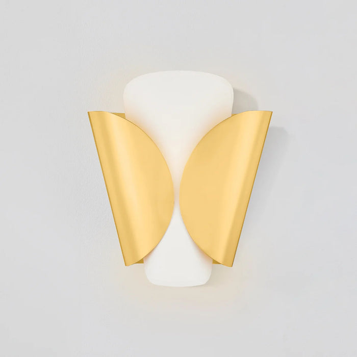 Hudson Valley 9201 Savoie 1-lt 12" Tall Wall Sconce - Aged Brass