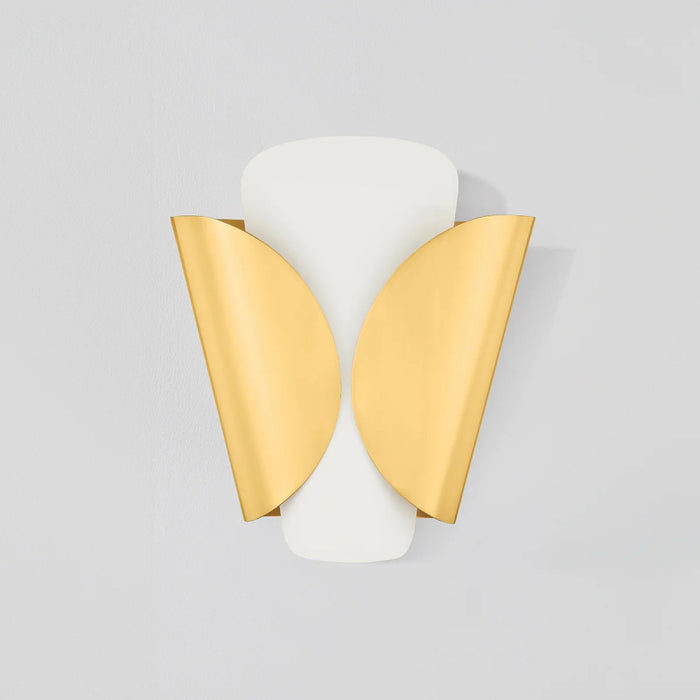 Hudson Valley 9201 Savoie 1-lt 12" Tall Wall Sconce - Aged Brass