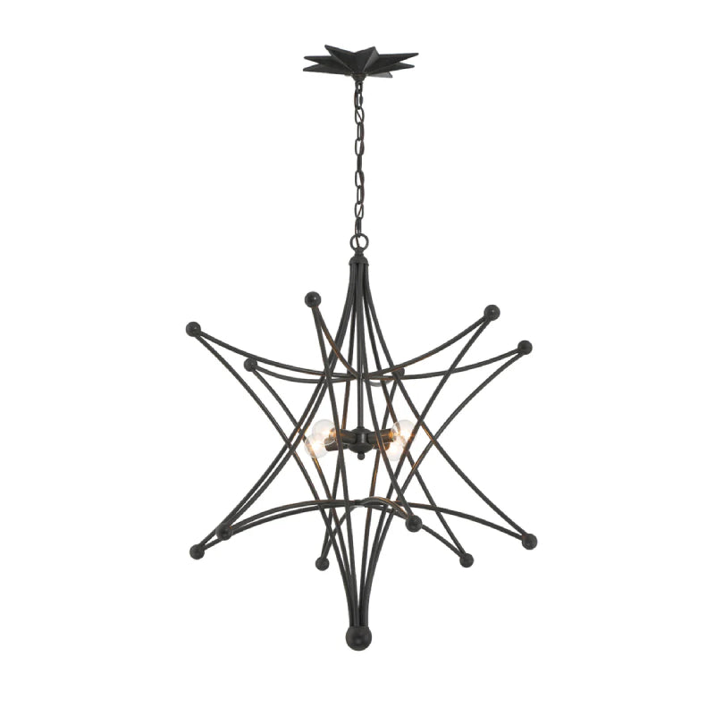 Crystorama 9236 Astro 4-lt 27" Chandelier
