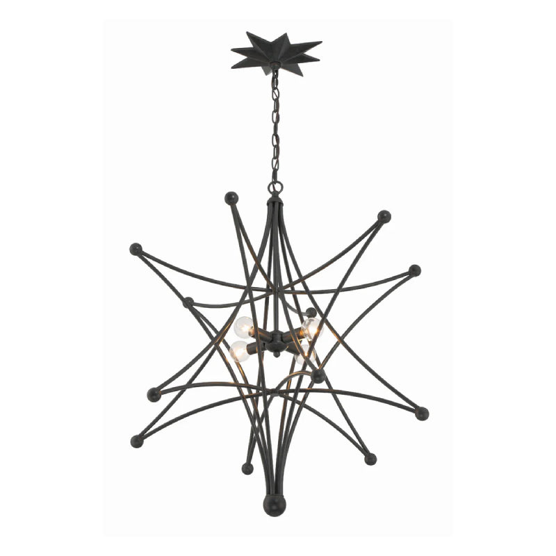 Crystorama 9236 Astro 4-lt 27" Chandelier