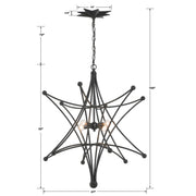 Crystorama 9236 Astro 4-lt 27" Chandelier