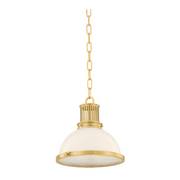 Hudson Valley 9309 Pinesbridge 1-lt 11" Pendant - Aged Brass