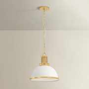 Hudson Valley 9315 Pinesbridge 1-lt 15" Pendant - Aged Brass