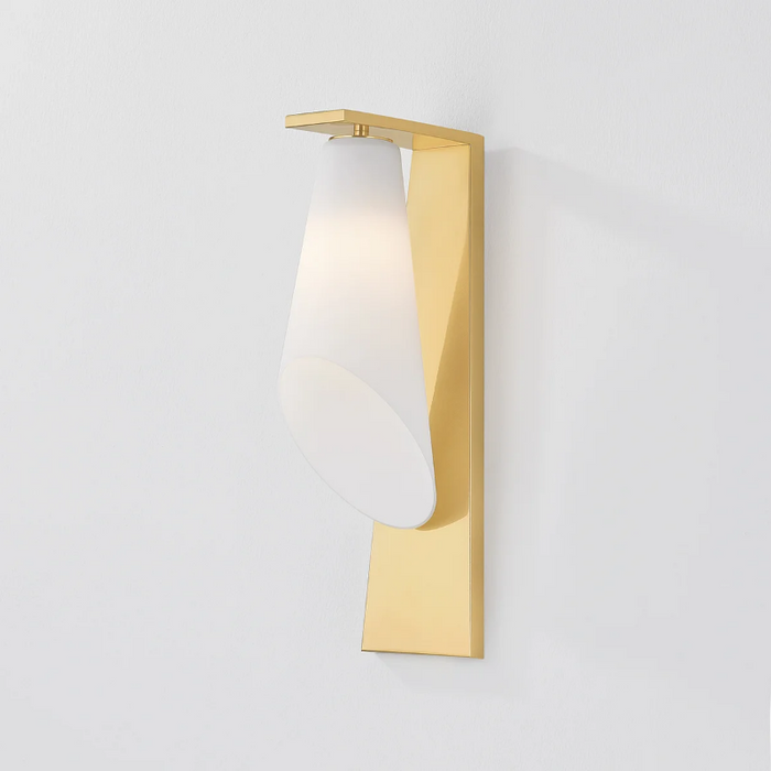 Hudson Valley 9316 Andros 1-lt 16" Tall Wall Sconce - Aged Brass