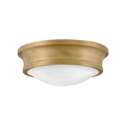 Hinkley 45123 Ellis 3-lt 14" LED Flush Mount - Heritage Brass