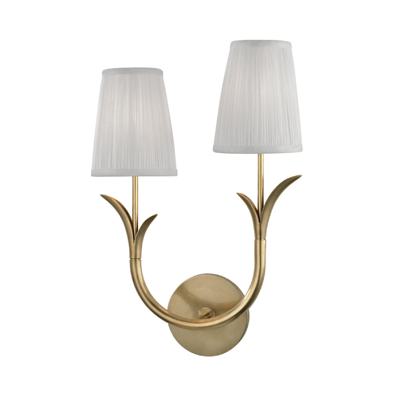 Hudson Valley 9402 Deering 2-lt 18" Tall Wall Sconce-Left