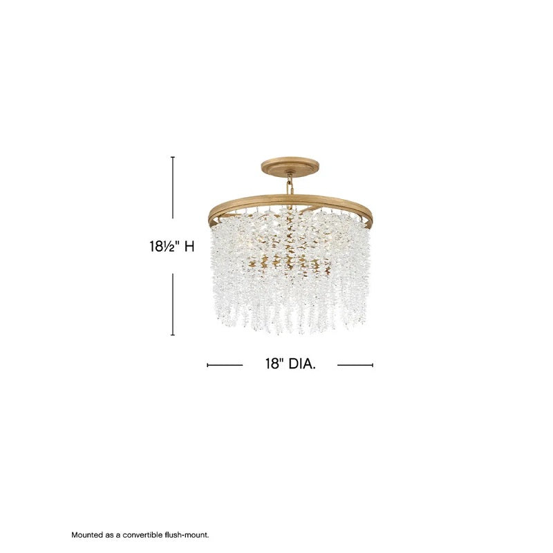 Fredrick Ramond FR41493 Rubina 4-lt 18" LED Pendant