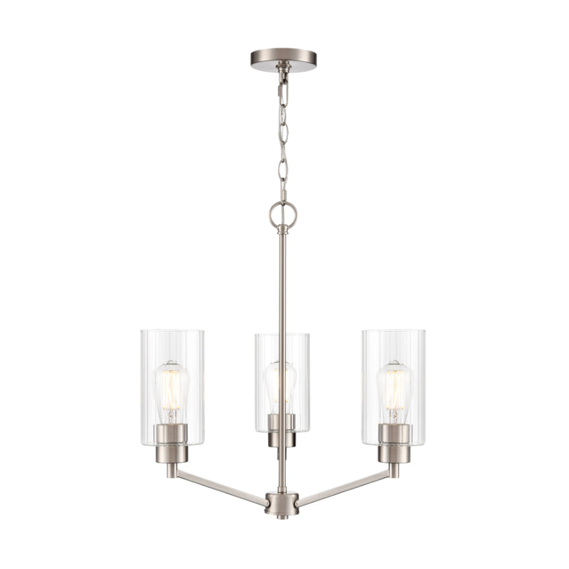 Millennium 9513 Beverlly 3-lt 21" Chandelier - Brushed Nickel