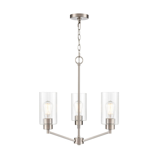 Millennium 9513 Beverlly 3-lt 21" Chandelier - Brushed Nickel