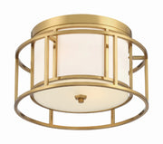 Crystorama 9590 Hulton 2-lt 15" Flush Mount - Luxe Gold