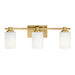 Hinkley 54623 Karlie 3-lt 23" LED Bath Light - Lacquered Brass
