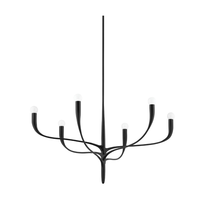 Hudson Valley 9606 Labra 6-lt 37" Chandelier-Aged Iron