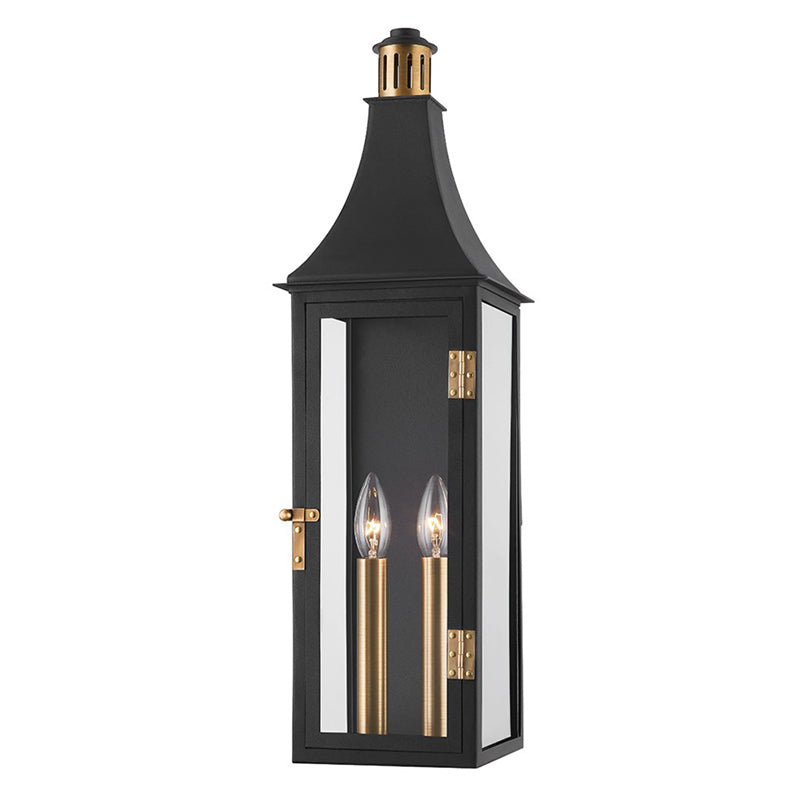 Troy B7824 Wes 2-lt 24" Tall Outdoor Wall Sconce