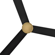 Hinkley 907452 Speck 52" Indoor/Outdoor Smart Ceiling Fan with LED Light Kit - Heritage Brass