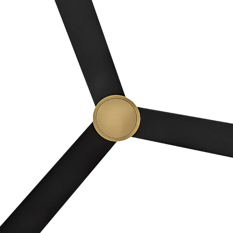 Hinkley 907452 Speck 52" Indoor/Outdoor Smart Ceiling Fan with LED Light Kit - Heritage Brass