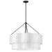 Hinkley 47735 Gwen 8-lt 32" LED Chandelier - Black