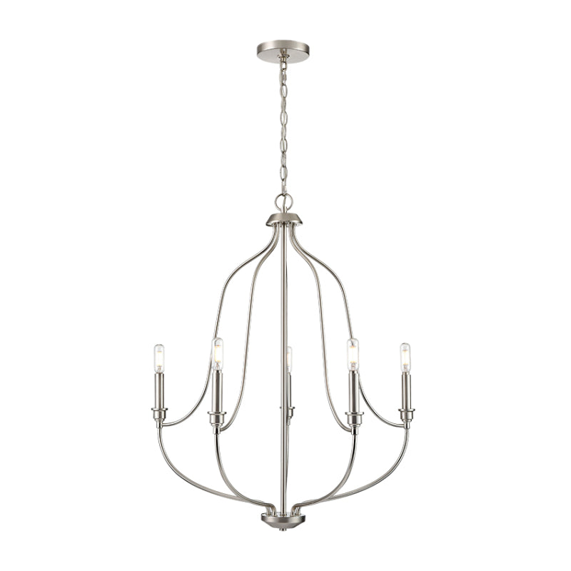 Millennium 98005 Senoia 5-lt 25" Chandelier - Brushed Nickel