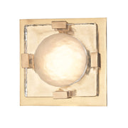 Hudson Valley 9811 Bourne 1-lt 11" Semi Flush Mount-Aged Brass
