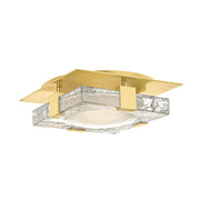Hudson Valley 9811 Bourne 1-lt 11" Semi Flush Mount-Aged Brass