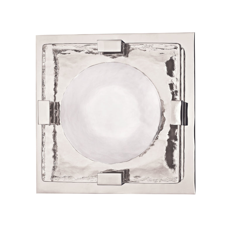 Hudson Valley 9811 Bourne 1-lt 11" Semi Flush Mount-Polished Nickel
