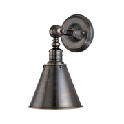 Hudson Valley 9901 Danes 1-lt 14" Tall Wall Sconce-Distressed Bronze Steel