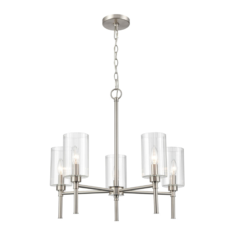 Millennium 9915 Chastine 5-lt 24" Chandelier - Brushed Nickel