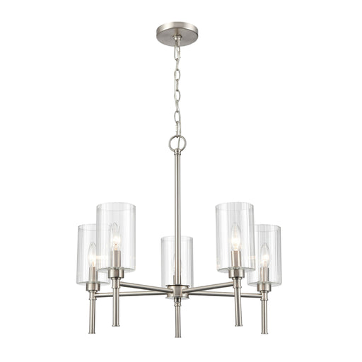 Millennium 9915 Chastine 5-lt 24" Chandelier - Brushed Nickel