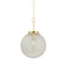 Hudson Valley 9917 Falls Mills 1-lt 16" LED Pendant - Aged Brass
