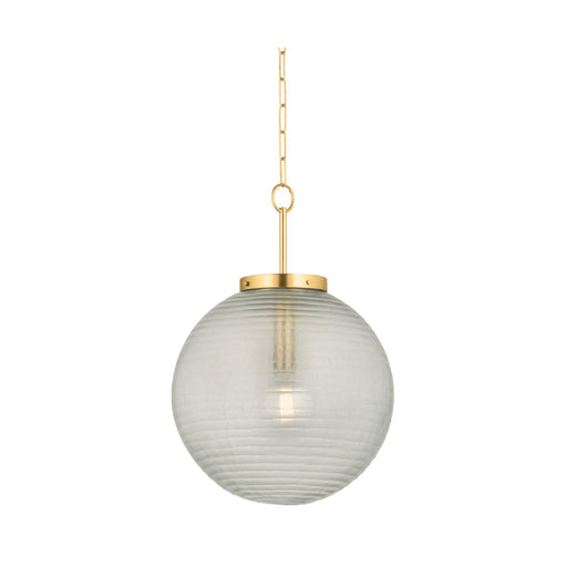 Hudson Valley 9920 Falls Mills 1-lt 20" Pendant - Aged Brass