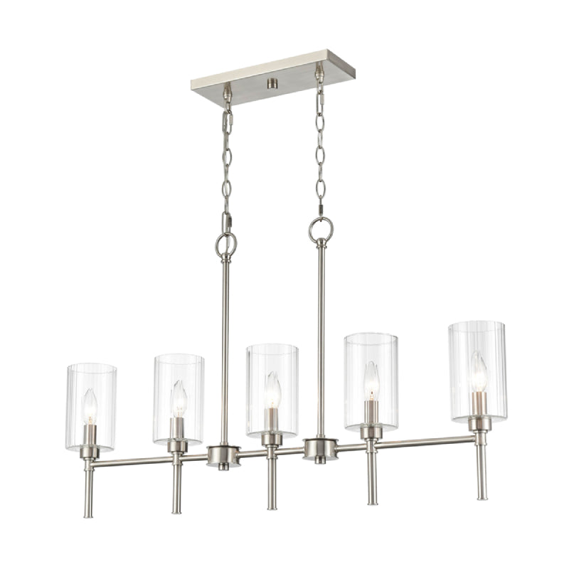 Millennium 9925 Chastine 5-lt 36" Chandelier - Brushed Nickel