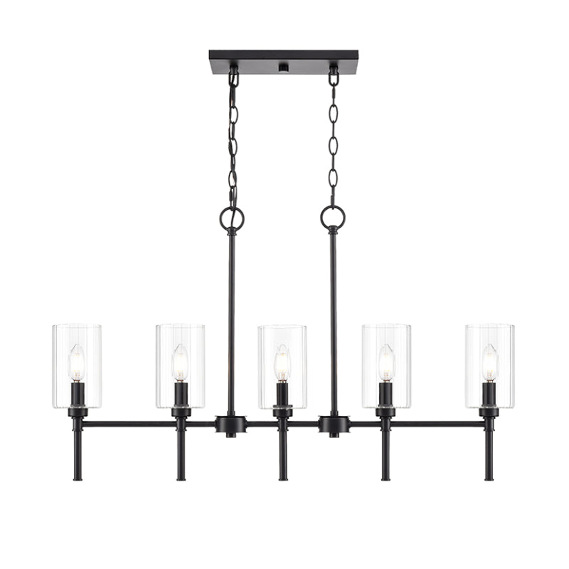 Millennium 9925 Chastine 5-lt 36" Chandelier - Matte Black