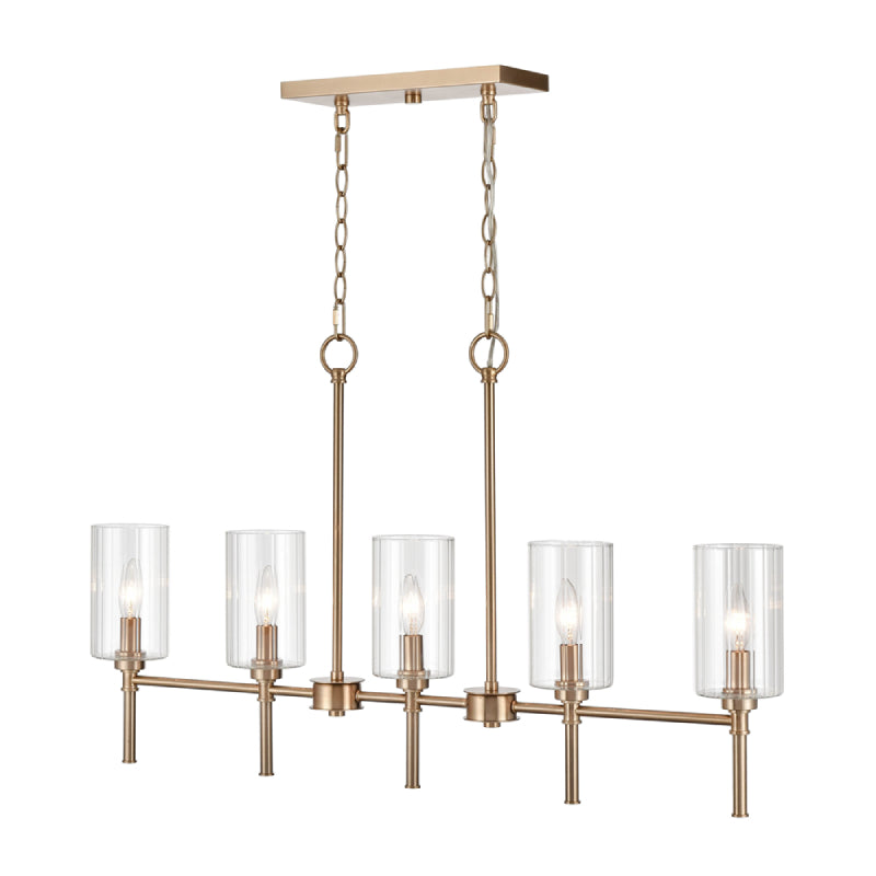Millennium 9925 Chastine 5-lt 36" Chandelier - Modern Gold