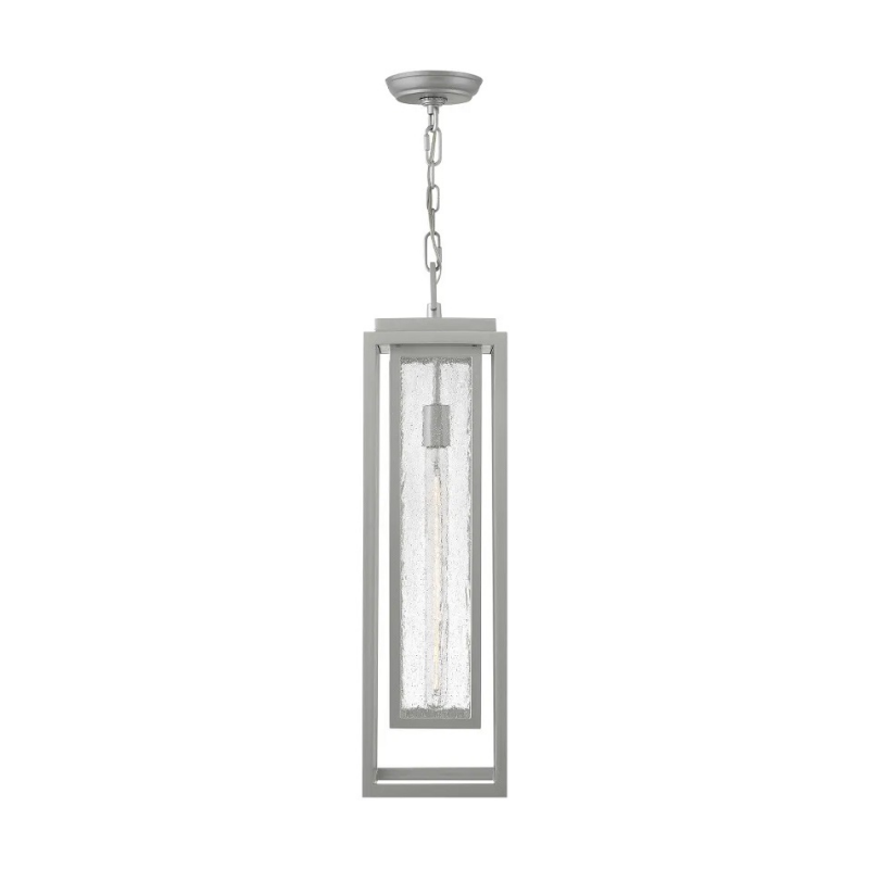 Hinkley 1006 Republic 1-lt 9" LED Hanging Lantern - Satin Nickel