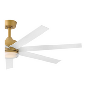 Hinkley 910656 Current 56" Smart Ceiling Fan with LED Light Kit - Heritage Brass