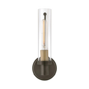 Hinkley 51450 Vaughn 1-lt 14" Tall LED Wall Sconce - Black Oxide with Heritage Brass