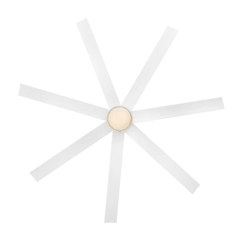 Hinkley 910656 Current 56" Smart Ceiling Fan with LED Light Kit - Matte White