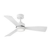 Hinkley 905744 Iver 44" Outdoor Smart Ceiling Fan with LED Light Kit - Matte White