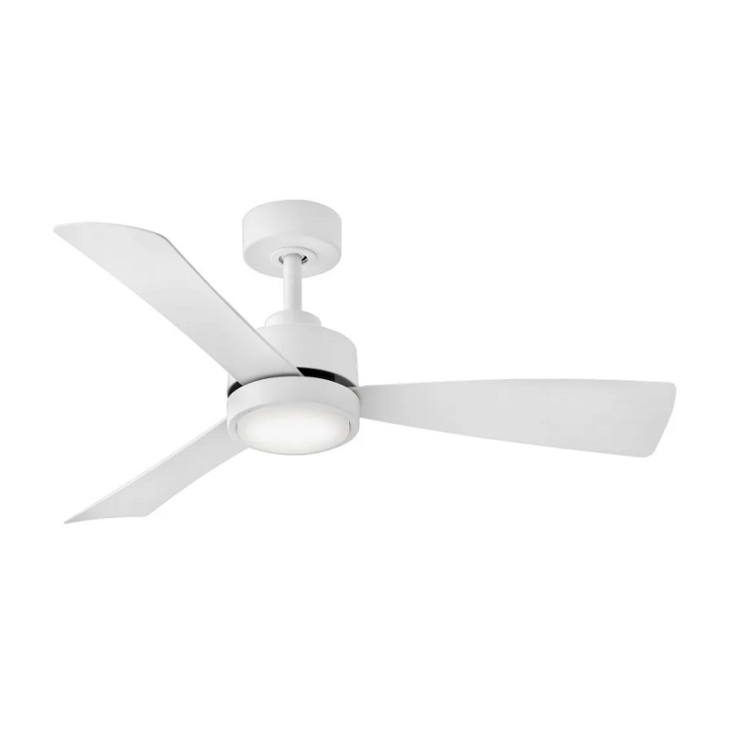Hinkley 905744 Iver 44" Outdoor Smart Ceiling Fan with LED Light Kit - Matte White