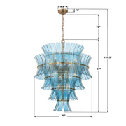 Crystorama ABI-2008-AG Abigail 21-lt 30" Chandelier