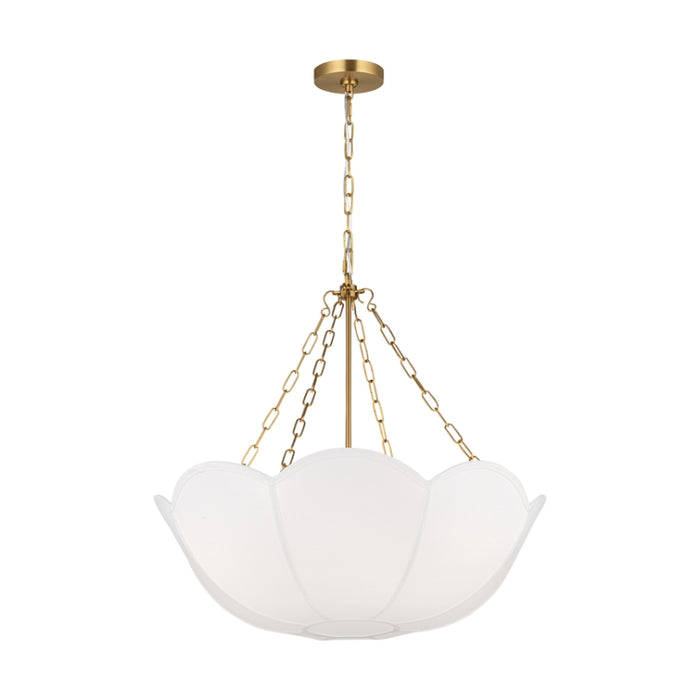 Visual Comfort AC1163 Stassi 3-lt 24" Small Chandelier - Burnished Brass