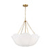 Visual Comfort AC1163 Stassi 3-lt 24" Small Chandelier - Burnished Brass