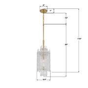 Crystorama ACK-921 Ackerly 1-lt 6" LED Pendant
